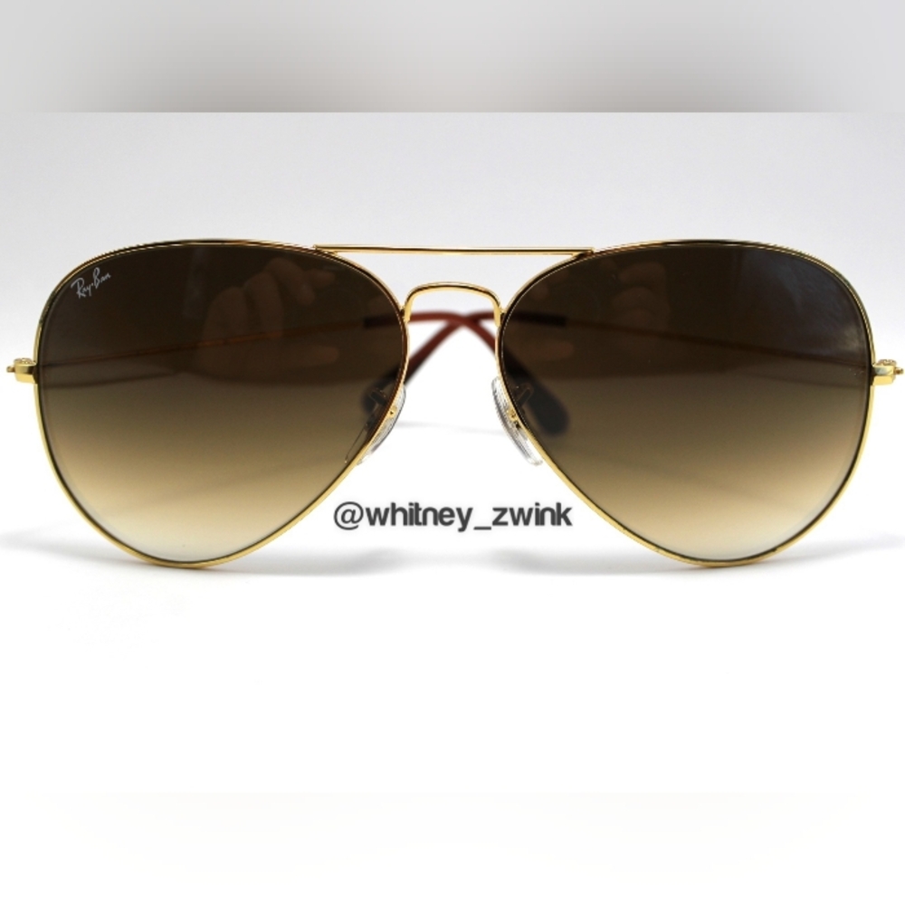 Ray-Ban Aviator Gradient Brown RB3025 58 / 62 - Picture 9 of 17